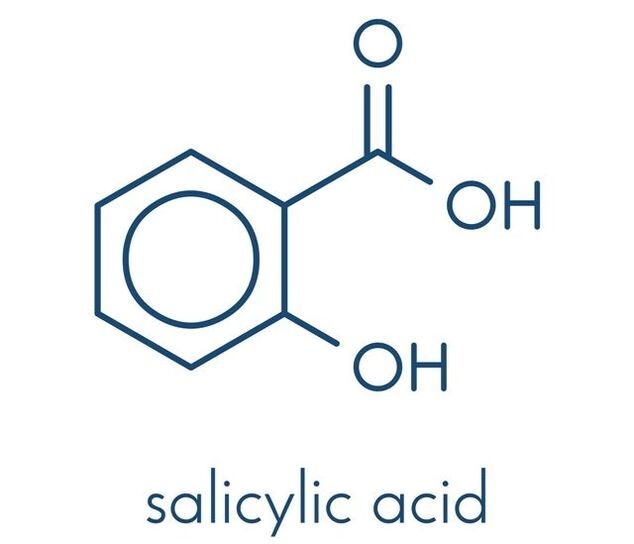 Strukturformel der Salicylsäure